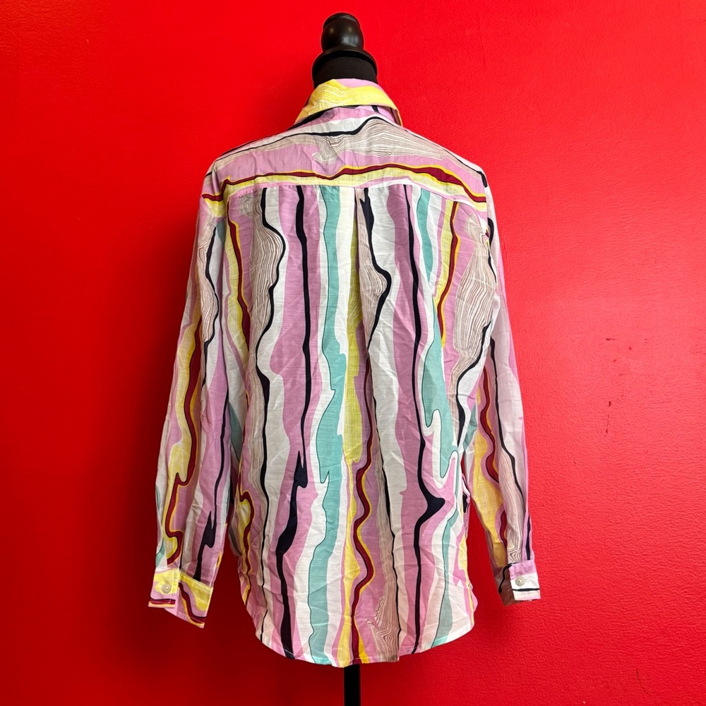 Colorful Striped Button-Up Shirt - Picture 6 of 8
